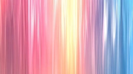 Obraz premium Vertical streaks in vibrant pink, yellow, and blue tones resembling a gradient motion blur effect.