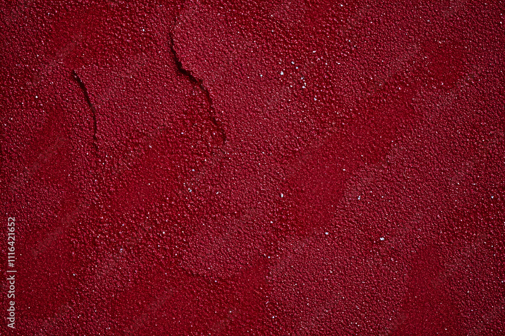 Poster the vibrant red surface features fine grains and a smooth texture, highlighting the richness of colo