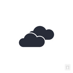 cloud icon. cloud Symbol sign for mobile concept and web design. Vector icon, Logo illustration, Vector graphics