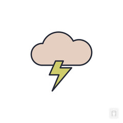 storm icon. storm Symbol sign for mobile concept and web design. Vector icon, Logo illustration, Vector graphics