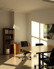 Fototapeta premium modern office interior with desk