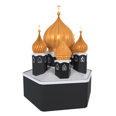 Obraz premium Colorful miniature model of a traditional architecture style