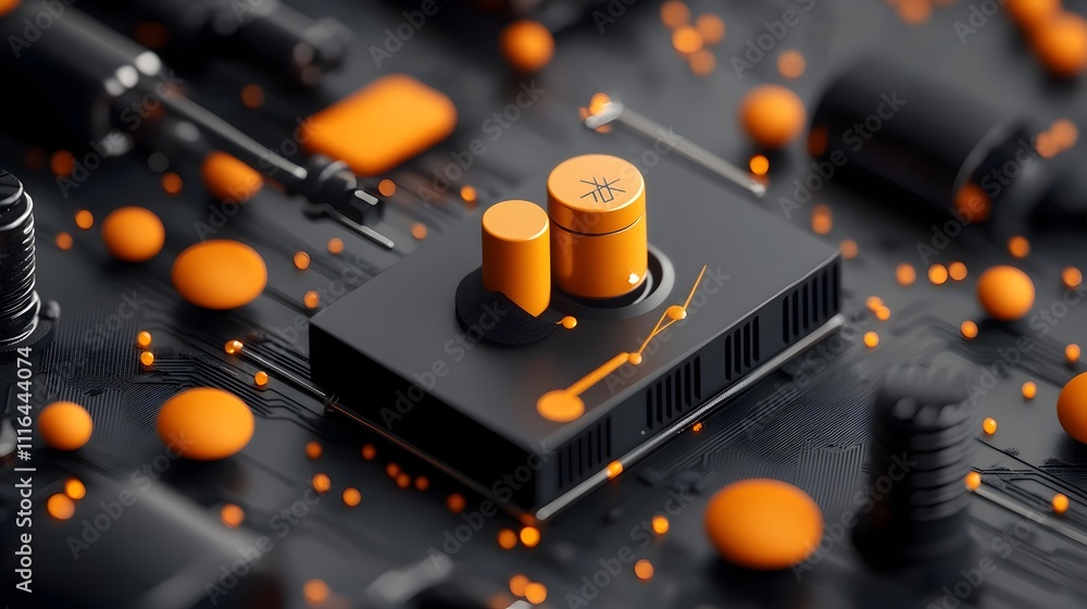 Aufkleber detailed 3d rendering of a graphene molecular structure used in battery technology for improved ener