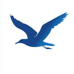 Obraz premium An intriguing silhouette of a Raven in blue representing National Bird Day with a focus on creativity and avian beauty.