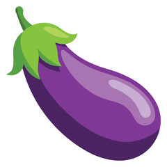 brinjal on white background