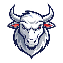 Fototapeta premium bull mascot logo standard silhouette