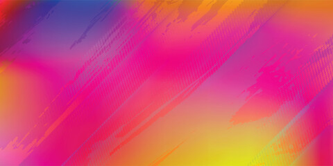 Abstract clear blue sky. Pastel rainbow. Light blue, pink and yellow color vector banner.