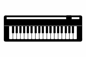 Black Keyboard Silhouette Vector Design