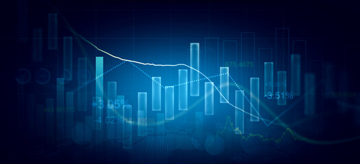 Analysis finance grow graph and market investment. Financial business plan,earnings,sale and strategy. Stock market chart, exchange financial growth diagram