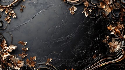 Rich Background Design with Premium Golden Accents for Prestige