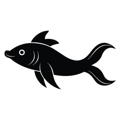 Vector silhouette style, featuring a Sea Creature