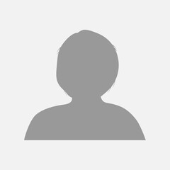 Vector flat illustration in grayscale. Icons of man and woman. Avatar, user profile, person icon, profile picture. Suitable for social media profiles, icons, screensavers and as a template.