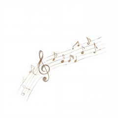 music notes on a sheet