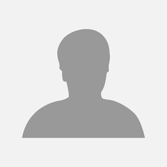 Vector flat illustration in grayscale. Icons of man and woman. Avatar, user profile, person icon, profile picture. Suitable for social media profiles, icons, screensavers and as a template.