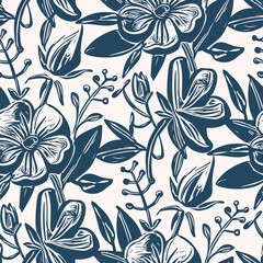  seamless pattern with flowers