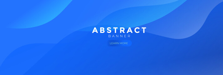 Blue wave Gradient fluid web banner, Blue vector illustration abstract gradient poster , Blue web banner