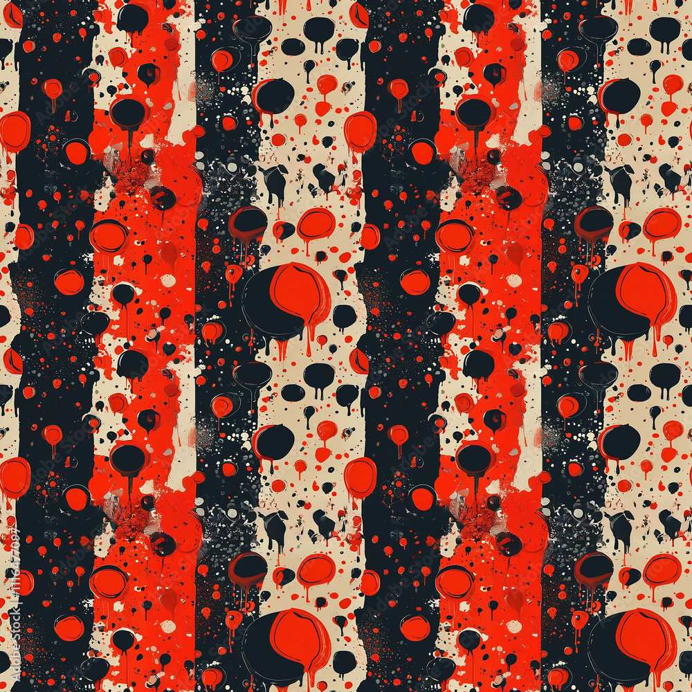 Poster vibrant abstract design with bold colors and dynamic patterns filling the canvas