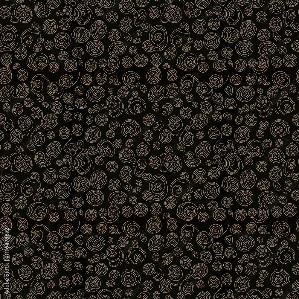 Poster abstract pattern of spirals creates a unique visual texture in a dark setting