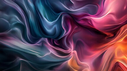 Obraz premium Dynamic Gradient Waves for a Modern Abstract Background Design