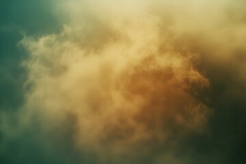 Obraz premium Serene Sunrise View from Airplane Window Seat with Soft Warm Light Illuminating the Clouds in a Vast Sky for Tranquil Travel Inspiration