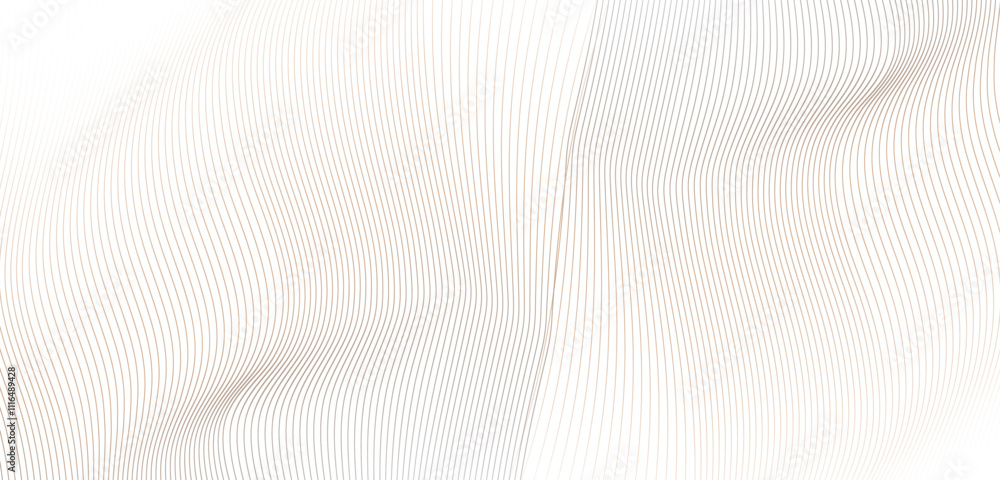 Poster curved wavy lines tech futuristic motion background. abstract wave element for design. wave with lin