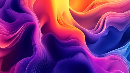 Obraz premium Vibrant Gradient Waves to Enhance Any Modern Visual Project