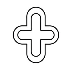 Obraz premium medical icon vector on white backgrount