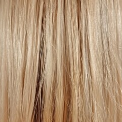 Fototapeta premium Soft, Straight Blonde Hair Texture Captured in Intricate Detail, Perfect for Styles and Trends