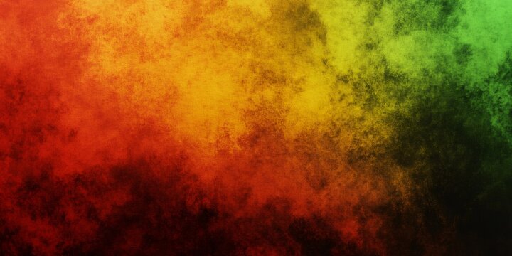 Vibrant gradient of red, gold, and green hues seamlessly blend in textured background, perfect for a variety of design uses