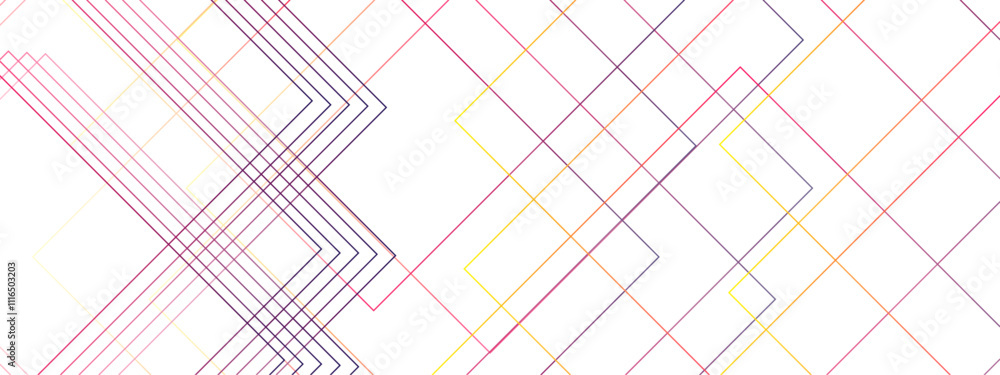 Aufkleber abstract white golden and red vector blueprint with futuristic architecture concept with digital geo