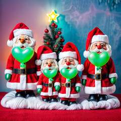 Santa Claus is coming with gifts and lots of love to celebrate a Merry Christmas for everyone.