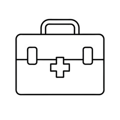Obraz premium medical kit icon on white backgrount