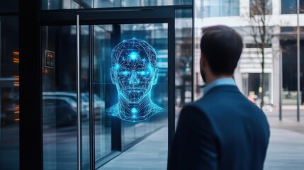 Futuristic Face Recognition Technology in Urban Setting