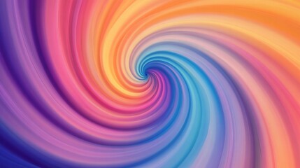 Obraz premium Abstract Swirling Gradient of Pink, Blue, and Yellow