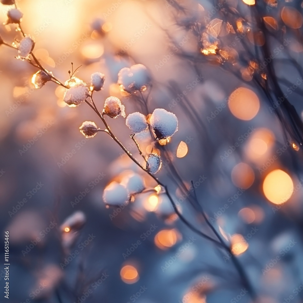 Poster blurred refraction light, bokeh or flare overlay effect
