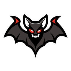 Bat mascot design illustration