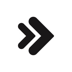 Arrow icon Flat line illustration