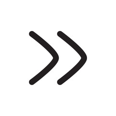 Arrow icon Flat line illustration