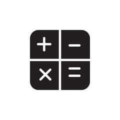 Fototapeta premium Calculator icon Flat line illustration