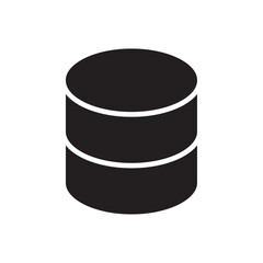 Database icon Flat line illustration