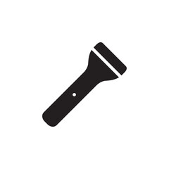 Flashlight icon Flat line illustration