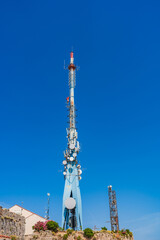 Radio Television Transmitter Tower on Mount Srd in Dubrovnik, Croatia