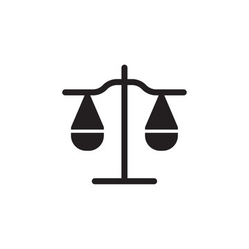 recommend clip art: Scale icon Flat line illustration