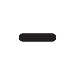 Substract icon Flat line illustration