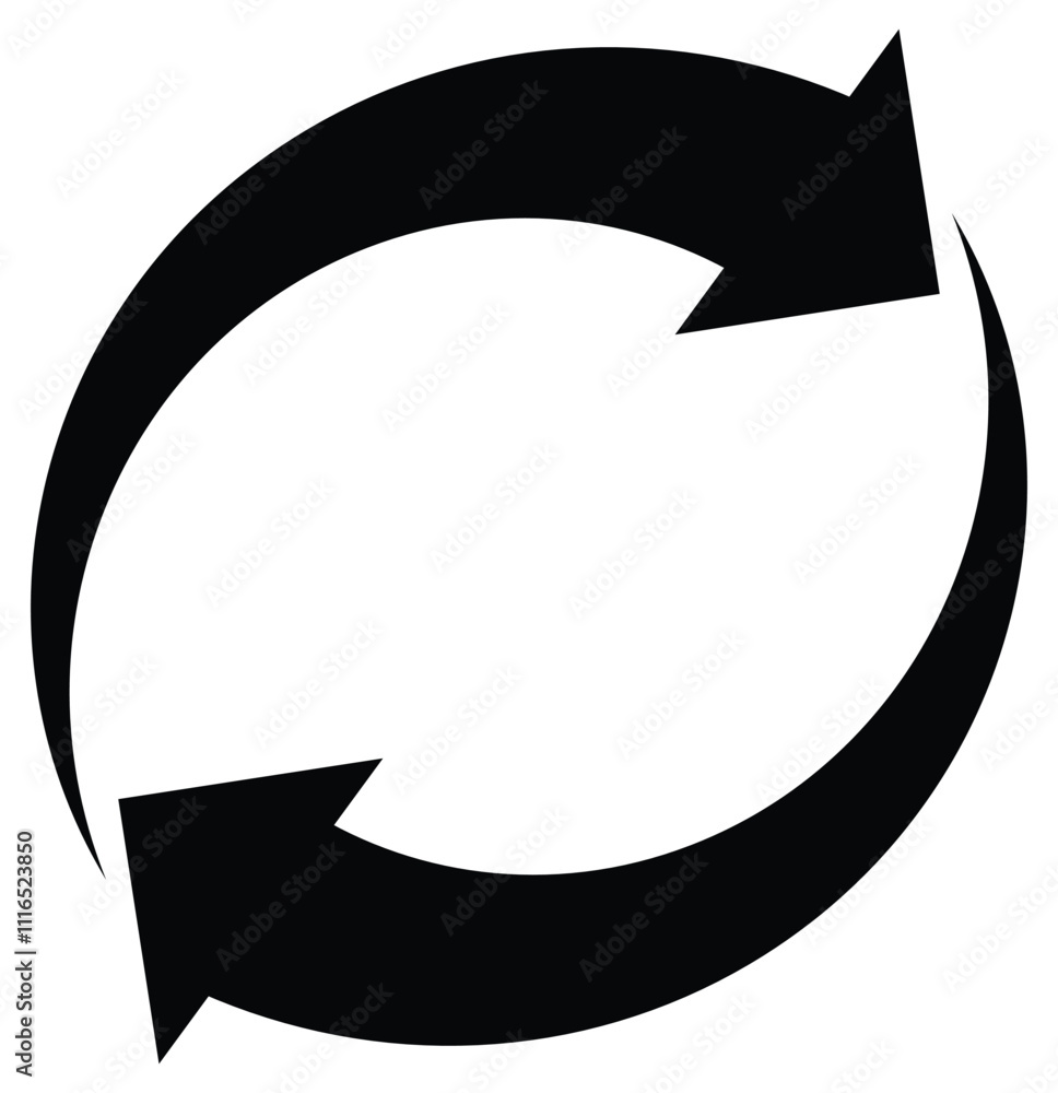 Poster refresh icon set. refresh, reload, recycle, loop rotation, update icon, convert sign collection. vec