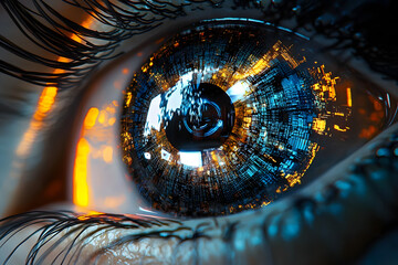 Cybernetic Eye Close-up