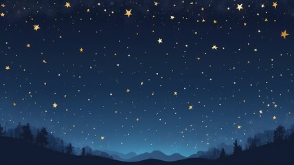 Naklejka premium starry night sky