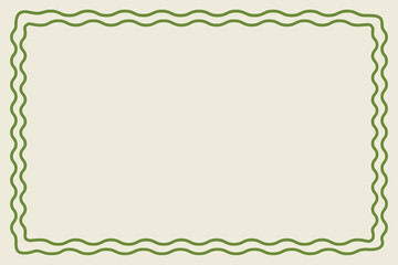 Squiggly Frame, Squiggly Border Frame, Wavy Frame, Wavy Border, Line Border, Border Vector, Curvy Frame Vector, Curvy Border, Curvy Background, Vector Illustration Background