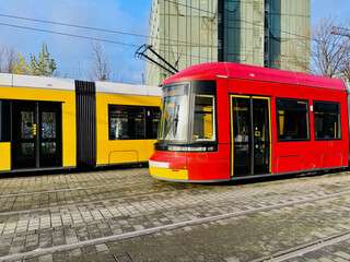tram in the city