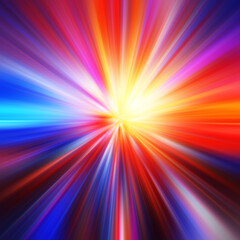 Obraz premium Colorful zoom motion effect. Abstract background. Color lines. Colored texture backdrop and banner. Multi color gradient pattern and textured wallpaper.